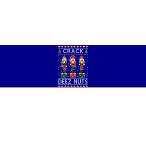 Crack Deez Nuts Funny Ugly Christmas Bumper Sticker