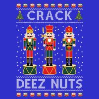 Crack Deez Nuts Funny Ugly Christmas 16 in Basic Backpack