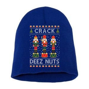 Crack Deez Nuts Funny Ugly Christmas Short Acrylic Beanie