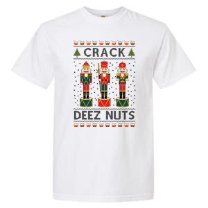 Crack Deez Nuts Funny Ugly Christmas Garment-Dyed Heavyweight T-Shirt