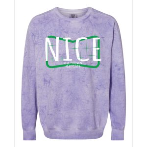 Christmas Design Nice Until Proven Naughty Gift Colorblast Crewneck Sweatshirt