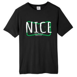 Christmas Design Nice Until Proven Naughty Gift Tall Fusion ChromaSoft Performance T-Shirt