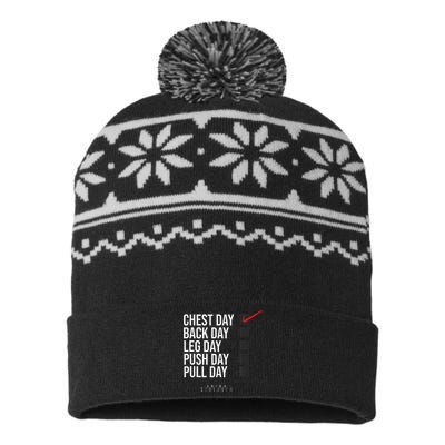 Chest Day Novelty Gym USA-Made Snowflake Beanie