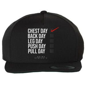 Chest Day Novelty Gym Wool Snapback Cap