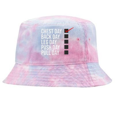 Chest Day Novelty Gym Tie-Dyed Bucket Hat