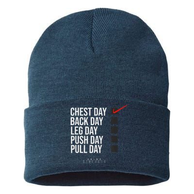 Chest Day Novelty Gym Sustainable Knit Beanie