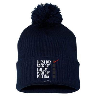 Chest Day Novelty Gym Pom Pom 12in Knit Beanie