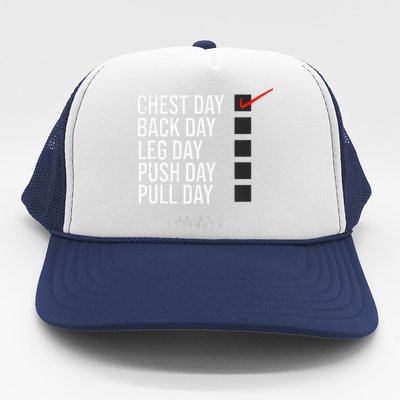 Chest Day Novelty Gym Trucker Hat