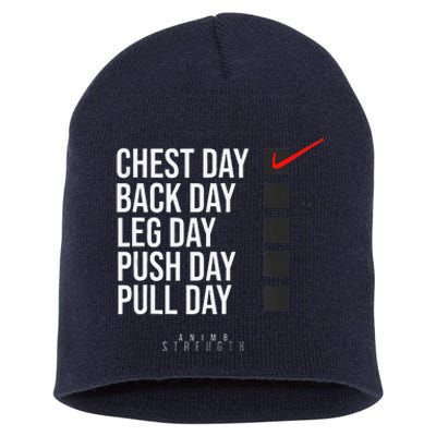 Chest Day Novelty Gym Short Acrylic Beanie