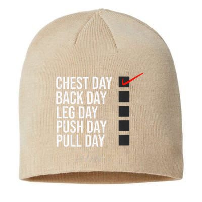 Chest Day Novelty Gym Sustainable Beanie