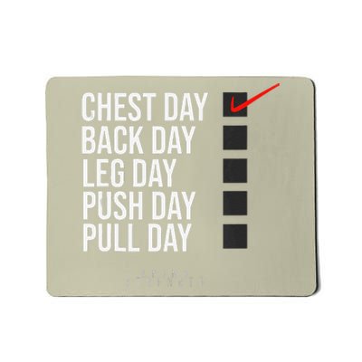 Chest Day Novelty Gym Mousepad