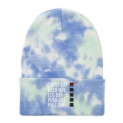 Chest Day Novelty Gym Tie Dye 12in Knit Beanie