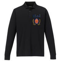 Cute Dad Needs A Cold Beer Drinking Funny Fathers Day 2024 Performance Long Sleeve Polo