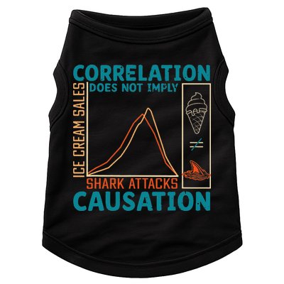 Correlation Does Not Imply Causation Shark Attacks Ice Cream Gift Doggie Tank