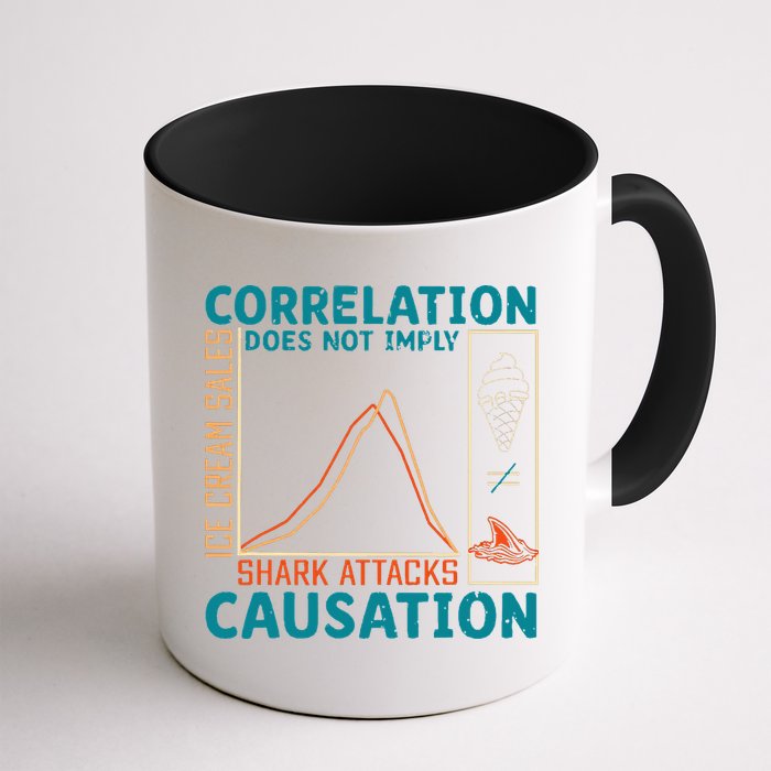 Correlation Does Not Imply Causation Shark Attacks Ice Cream Gift Mug