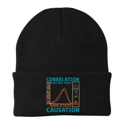 Correlation Does Not Imply Causation Shark Attacks Ice Cream Gift Beanie