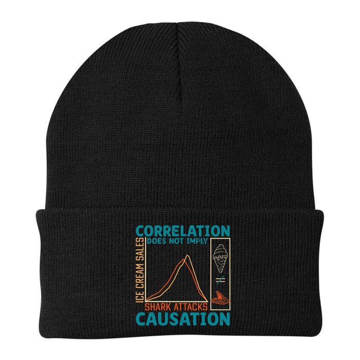 Correlation Does Not Imply Causation Shark Attacks Ice Cream Gift Beanie