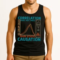 Correlation Does Not Imply Causation Shark Attacks Ice Cream Gift Tank Top