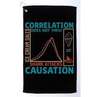 Correlation Does Not Imply Causation Shark Attacks Ice Cream Gift Golf Towel