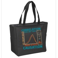 Correlation Does Not Imply Causation Shark Attacks Ice Cream Gift Zip Tote Bag