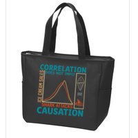 Correlation Does Not Imply Causation Shark Attacks Ice Cream Gift Zip Tote Bag