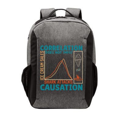Correlation Does Not Imply Causation Shark Attacks Ice Cream Gift Vector Backpack
