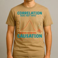Correlation Does Not Imply Causation Shark Attacks Ice Cream Gift T-Shirt