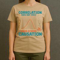 Correlation Does Not Imply Causation Shark Attacks Ice Cream Gift T-Shirt