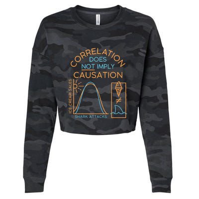 Correlation Does Not Imply Causation Cropped Pullover Crew