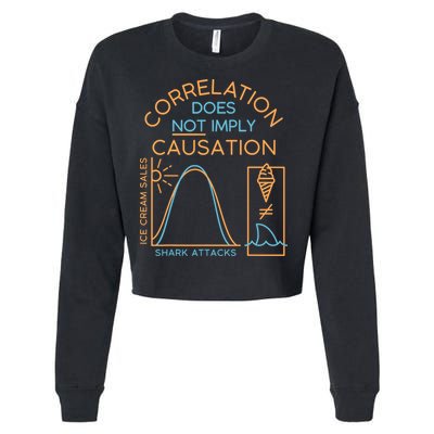 Correlation Does Not Imply Causation Cropped Pullover Crew