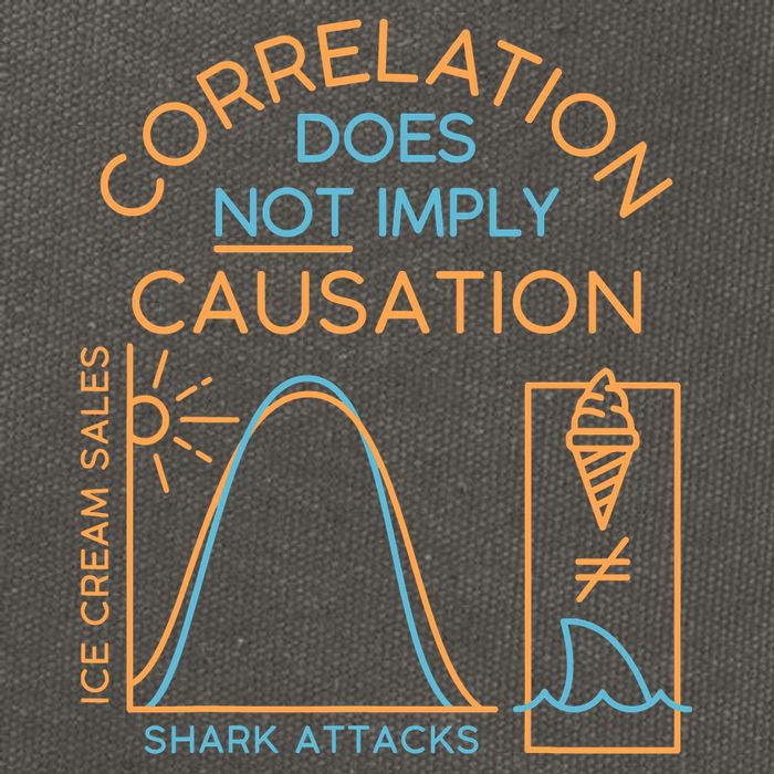 Correlation Does Not Imply Causation Cotton Canvas Backpack