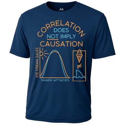 Correlation Does Not Imply Causation Cooling Performance Crew T-Shirt