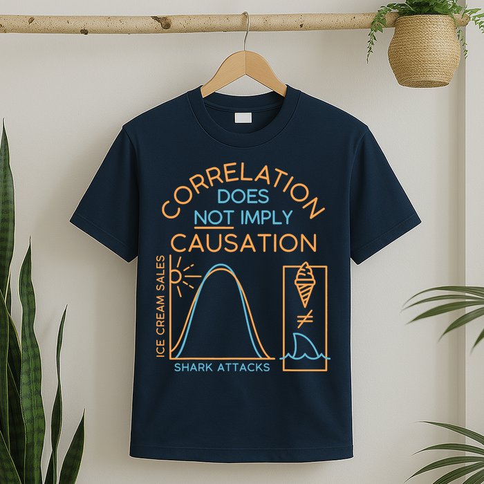Correlation Does Not Imply Causation T-Shirt