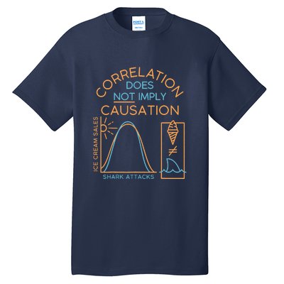 Correlation Does Not Imply Causation Tall T-Shirt