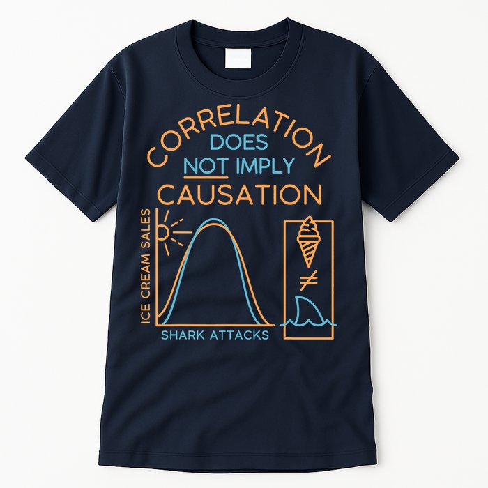Correlation Does Not Imply Causation Tall T-Shirt