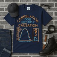 Correlation Does Not Imply Causation Tall T-Shirt