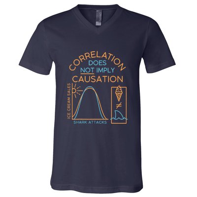 Correlation Does Not Imply Causation V-Neck T-Shirt