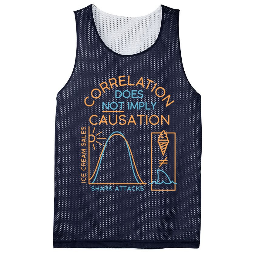 Correlation Does Not Imply Causation Mesh Reversible Basketball Jersey Tank