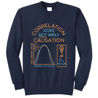 Correlation Does Not Imply Causation Tall Sweatshirt