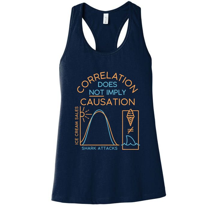 Correlation Does Not Imply Causation Women's Racerback Tank