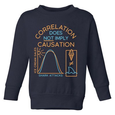 Correlation Does Not Imply Causation Toddler Sweatshirt