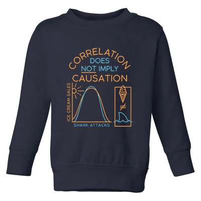 Correlation Does Not Imply Causation Toddler Sweatshirt