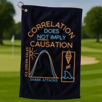 Correlation Does Not Imply Causation Golf Towel