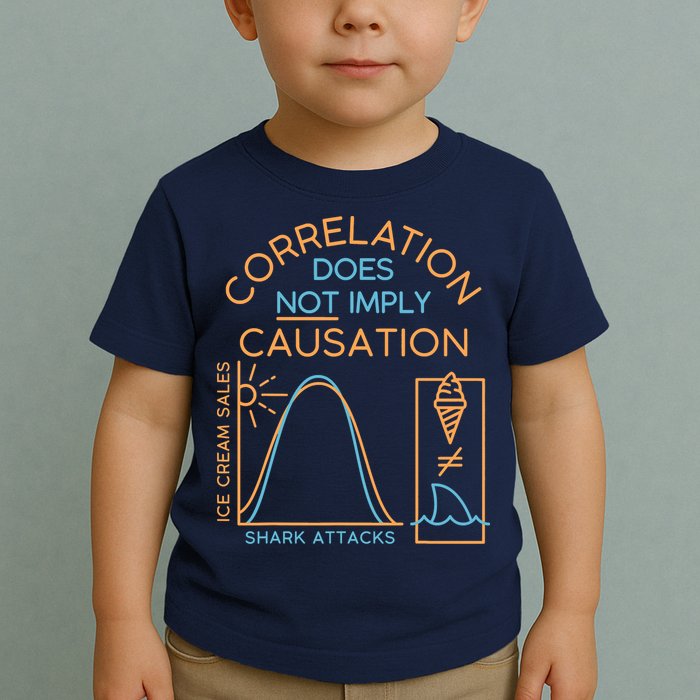 Correlation Does Not Imply Causation Toddler T-Shirt