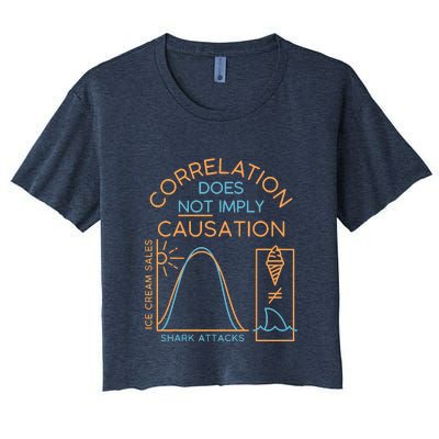 Correlation Does Not Imply Causation Women's Crop Top Tee