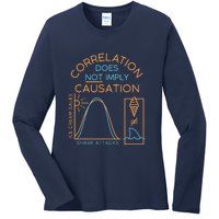 Correlation Does Not Imply Causation Ladies Long Sleeve Shirt