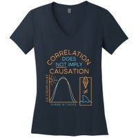 Correlation Does Not Imply Causation Women's V-Neck T-Shirt