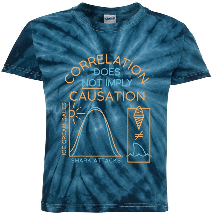 Correlation Does Not Imply Causation Kids Tie-Dye T-Shirt