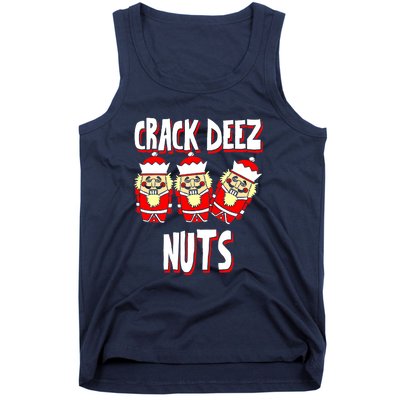 Crack Deez Nuts Funny Ugly Christmas Sweater Family Pajamas Tank Top