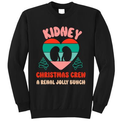 Christmas Dialysis Nephrology Nurse Tech Kidney Crew Sweatshirt